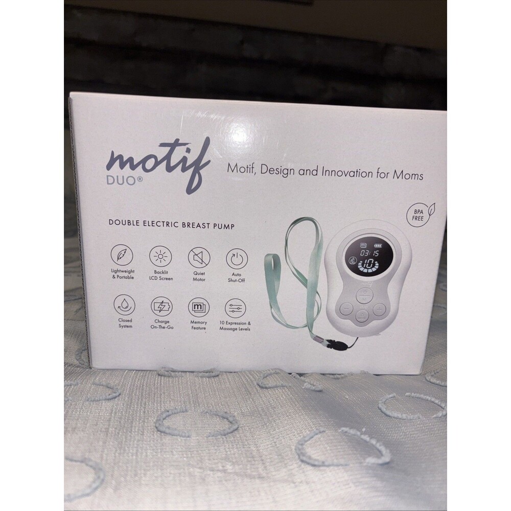 motif duo double electric breast pump With Pumping Bra